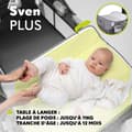 Miniatyrbild 3 av 6: Lätt paraplybarn 2 i 1 - LIONELO Sven Plus - Skötbord - Myggnät - Grå