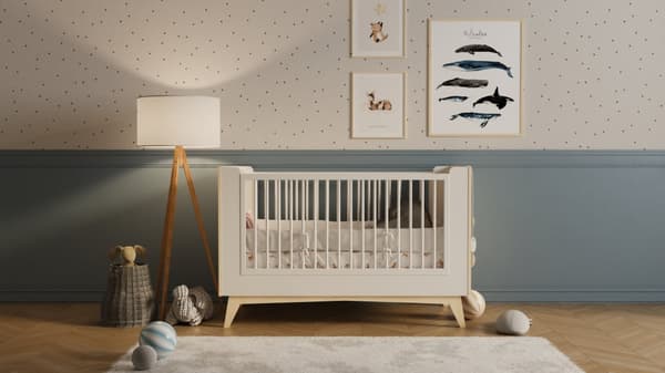 Så sextio spjälsäng 70x140 förlängningsbar till 70x160