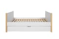 Miniatyrbillede 4 af 11: Pusleseng 70x140 cm - hvid/fyr - tremmeseng, der bliver til en sofa, med beskyttende sider og skuffe, Tatam
