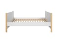 Miniatyrbillede 6 af 11: Pusleseng 70x140 cm - hvid/fyr - tremmeseng, der bliver til en sofa, med beskyttende sider og skuffe, Tatam