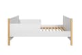 Miniatyrbillede 2 af 11: Pusleseng 70x140 cm - hvid/fyr - tremmeseng, der bliver til en sofa, med beskyttende sider og skuffe, Tatam