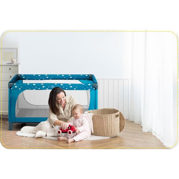 Resesäng 125 x 65 x 78 cm RK-240 marinblå