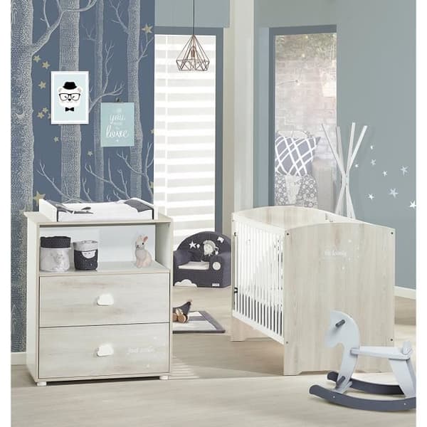 Babysäng med stänger - 120 x 60 cm - Babyprice Smile - Bok