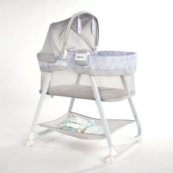 Lullanight™ Ingenuity™ Cradle - Gem™ - Grå - 40 x 80 cm - Nattlampa - Enkel förvaring