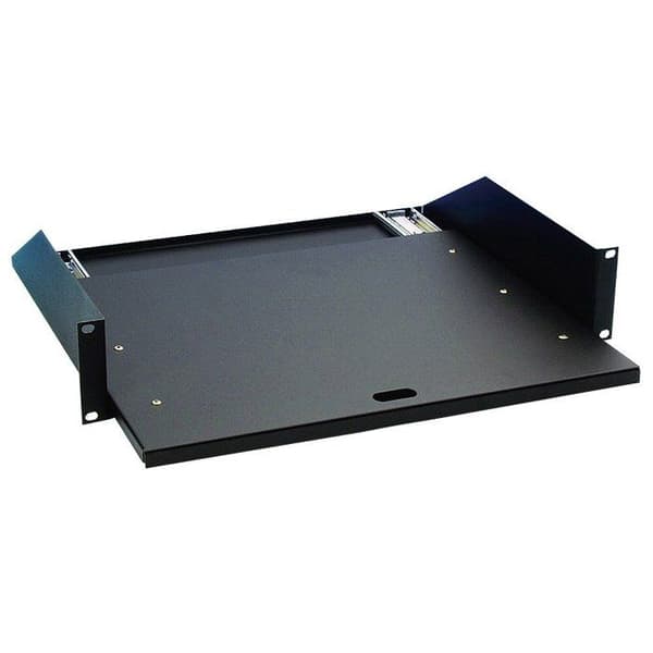 Vagga - Adam hall vagga stöd - 87555 - 2 U universal rack vagga på 19-kvot diabilder (UK Import)