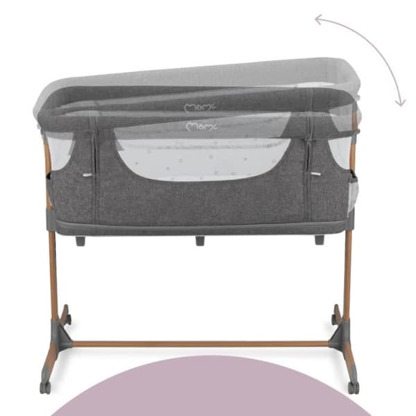 MoMi SMART BED - 4in1 - Samsovsäng, Spjälsäng - multifunktionell - Grå