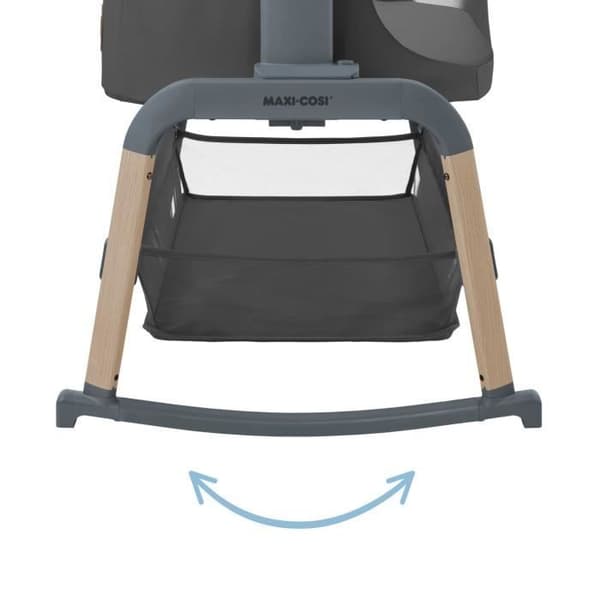 MAXI COSI Iora Air Bassinet Co-sleeper, med svängläge, från födsel till 6 månader (upp till 9 kg) , Beyond Graphite