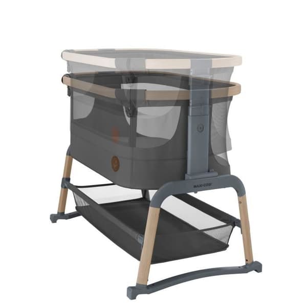 MAXI COSI Iora Air Bassinet Co-sleeper, med svängläge, från födsel till 6 månader (upp till 9 kg) , Beyond Graphite