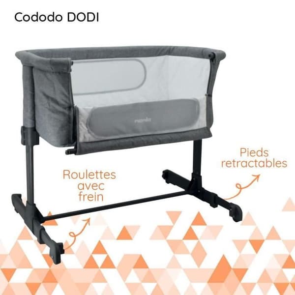 NANIA DODI samsovsäng - 2-i-1 extrasäng - Ultrabekväm 4 cm tjock madrass - L 80 x B 42 cm