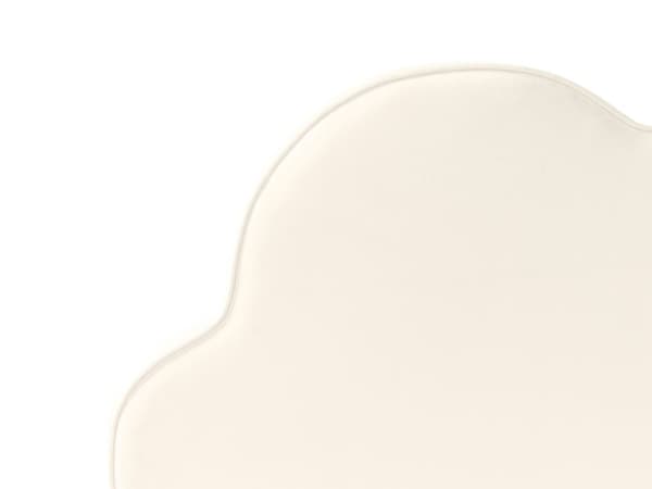 Seng Lys Beige Fløyel Polstret Ramme Nakkestøtte 90 x 200 cm Enkeltseng Soverom Barnerom Moderne Tradisjonell