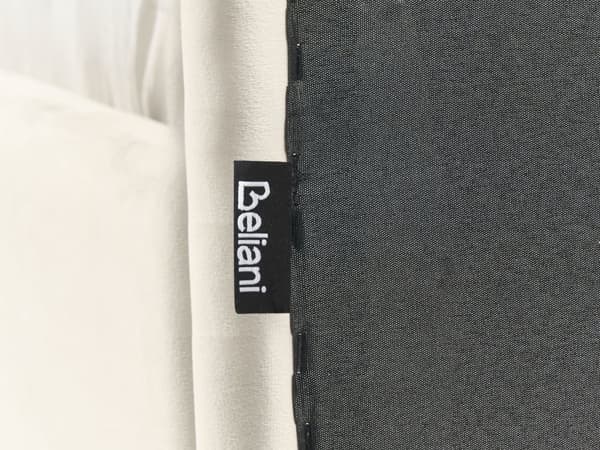 Seng Lys Beige Fløyel Polstret Ramme Nakkestøtte 90 x 200 cm Enkeltseng Soverom Barnerom Moderne Tradisjonell
