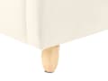 Miniatyrbilde 10 av 11: Seng Lys Beige Fløyel Polstret Ramme Nakkestøtte 90 x 200 cm Enkeltseng Soverom Barnerom Moderne Tradisjonell
