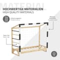 Miniatyrbild 5 av 8: ML-Design barnsäng fotbollsmål 80x160 cm, träsäng med lamellram, klätterstege &amp; nät, ungdomssäng av furu, enkelsäng för barn, sängram för pojkar