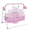 Miniatyrbild 1 av 2: Elektrisk Spjälsäng, 5 Hastighetsinställningar, Belastningskapacitet 0-25 kg,Rosa