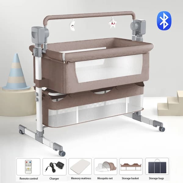 Sähkösynnytyssänky, heiluritoiminto, Bluetooth-yhteys,BJJ-601-KHAKI