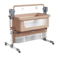 Miniatyrbillede 1 af 2: Baby Crib, Flytbar Rede Design, Blid Vuggefunktion,BJJ-601-BRUN