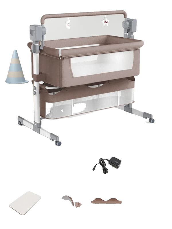 Elbabysäng, Justerbar Höjd, Minnessängmatta,BJJ-601-KHAKI