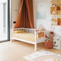 Miniatyrbild 7 av 11: Småbarnssäng med Sängkanter – Träsäng för Barn – Barnsäng med Räcken – Montessori Sängram för Barn