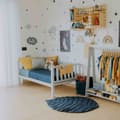 Miniatyrbillede 2 af 10: Tremmeseng med Sengekanter – Træseng til Børn – Børneseng med Sider – Montessori Sengestel til Børn