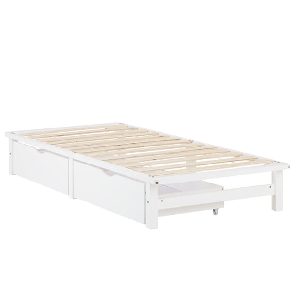Palletrammeseng, Home, 90x200 cm, Hvid