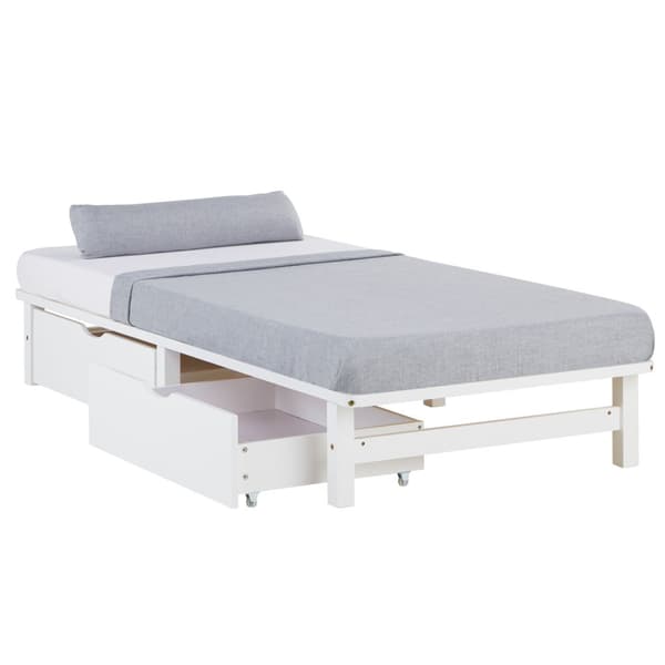 Palletrammeseng, Home, 90x200 cm, Hvid