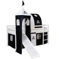 Miniatyrbillede 2 af 10: Loft Seng, 207.5x228x219.5 cm, Sort og Hvid