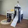 Miniatyrbillede 1 af 8: Loft Seng, 90x200 cm, Sort