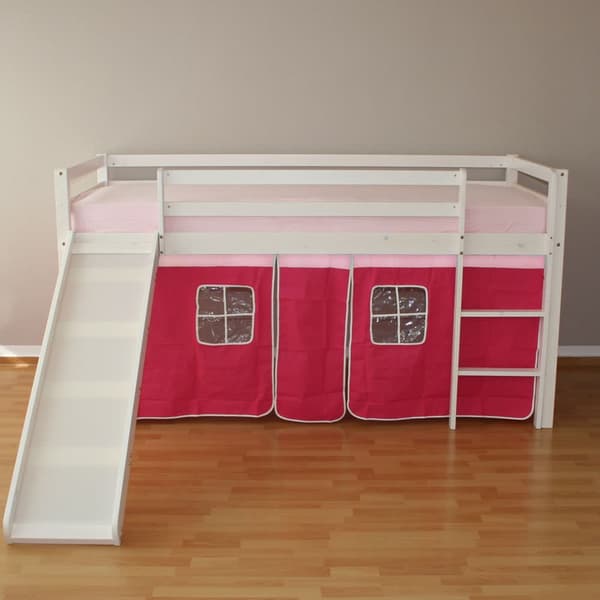 Børneseng med køjeseng, 208x110x97 cm, Hvid