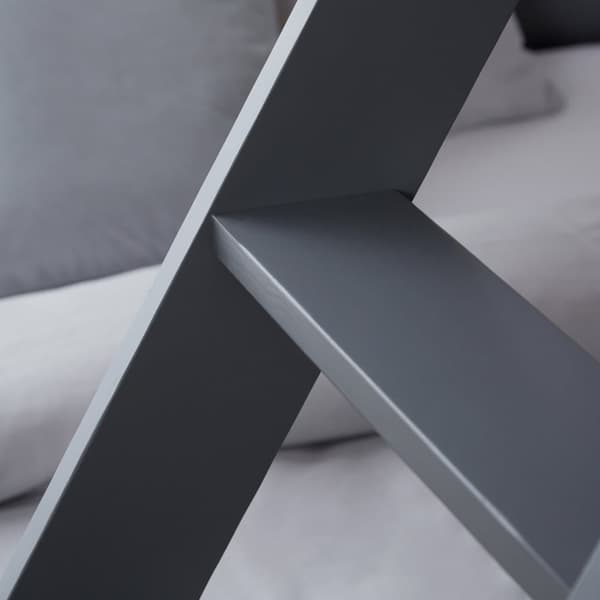Køjeseng, 90x200 cm, 140x200 cm, Grå