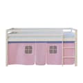Miniatyrbillede 6 af 9: Loft Seng, 90x200 cm, Hvid og Pink