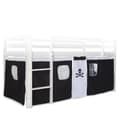 Miniatyrbillede 1 af 7: Seng Gardin, 90x200x70 cm, Sort