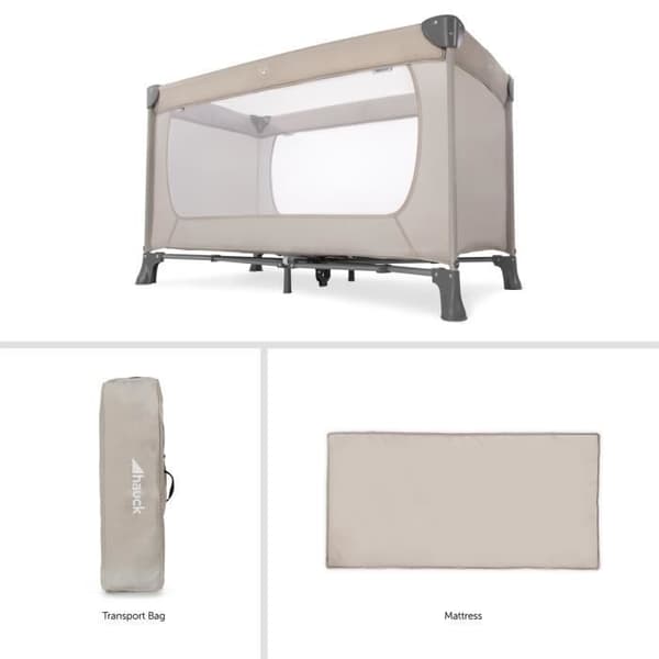 Dream n Play resesäng - HAUCK - beige - 60 x 120 cm - Madrass ingår - 1 plats - Barn