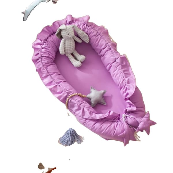 Krybbe, Dimensioner 88x50x15cm, Tegneserie Mønster, Unisex,4(88x50x15cm)