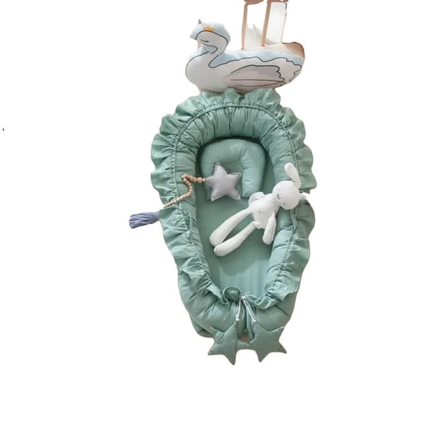Krybbe, Dimensioner 88x50x15cm, Tegneserie Mønster, Unisex,3(88x50x15cm)