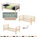 Pikkukuva 3 / 10: Lasten Sänky - Lastensänky Puusta - Turvakaiteellinen Sänky - Matala Lastensänky - Yhteisnukkumissänky - Montessori Huonekalut - Pojan Sänky