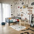 Pikkukuva 2 / 11: Lasten Sänky - Lastensänky Puusta - Turvakaiteellinen Sänky - Matala Lastensänky - Yhteisnukkumissänky - Montessori Huonekalut - Pojan Sänky