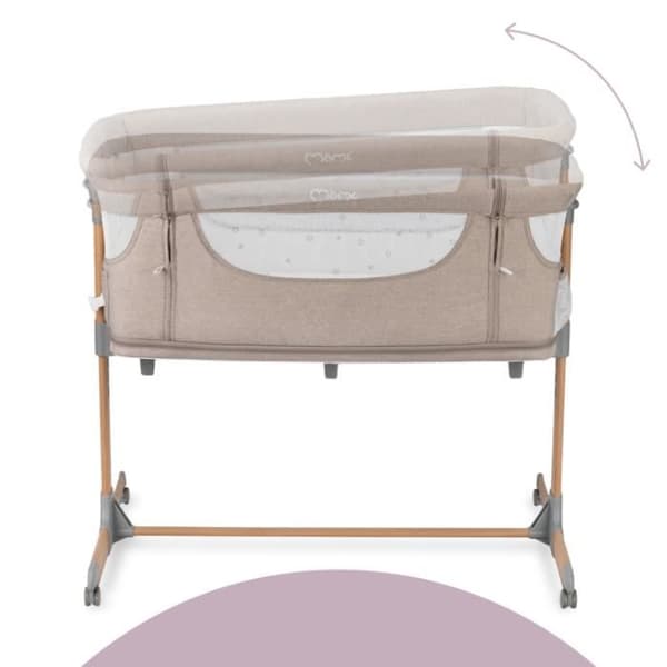MoMi SMART BED - 4in1 - Samsovsäng, Spjälsäng - multifunktionell - Beige