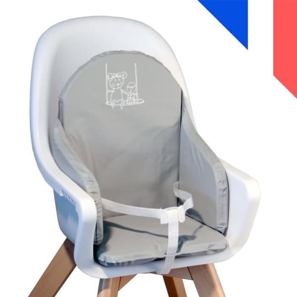 Looping Cushion High Chair Rems Pearl Grey