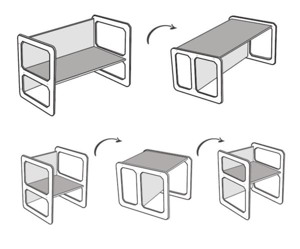 Säädettävä holder opimispöytä
