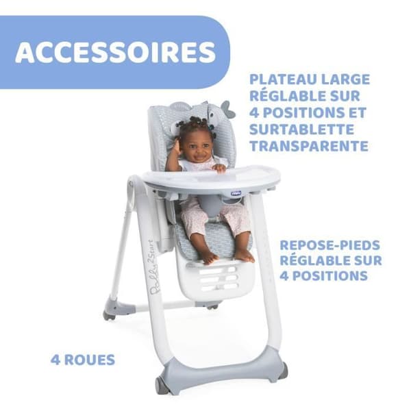 CHICCO - Polly 2 Start Dots barnstol