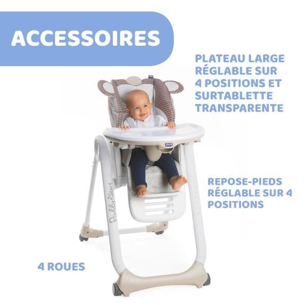 CHICCO - Polly 2 Start Monkey barnstol