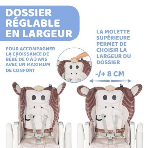 CHICCO - Polly 2 Start Monkey barnstol