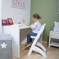 Miniatyrbild 6 av 8: Childhome 2-I-1 Barnstol Lambda 3 Vit
