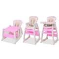 Miniatyrbild 4 av 8: 3-I-1 Konvertibel Barnstol Med Bord Rosa