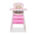 Miniatyrbild 5 av 8: 3-I-1 Konvertibel Barnstol Med Bord Rosa