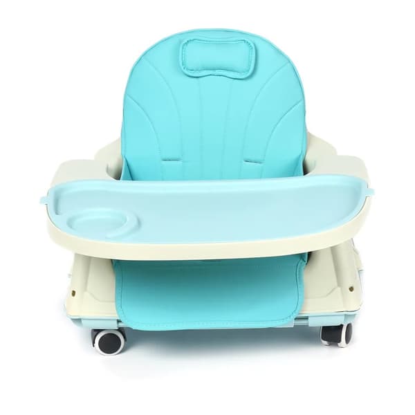 Højstol Høj stol Højstol Babystol Voksende Kombi Høj stol Højde Ryglæn Justerbar og sammenklappelig, Blå