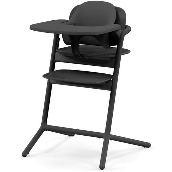 CYBEX - Justerbar barnstol - 3 i 1-pack - LEMO 2 - Svart - Justerbar i höjd och djup - Babyset ingår