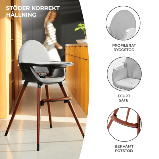 Spisestuestol - Fini Grey