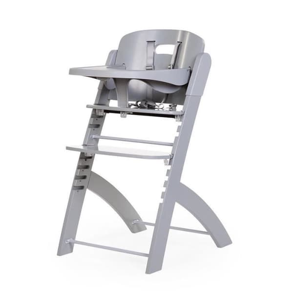 CHILDHOME Skalbar stol - Stone Grey - För baby - Skalbar - Sele och surfplatta ingår