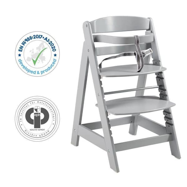 ROBA Skalbar barnstol - Sit Up Click - Taupelackerat trä - Maxvikt 50 kg